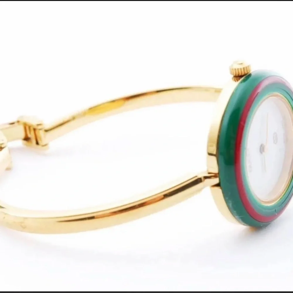 GUCCI 14k Gold Lated Rare Vintage WATCH ⌚️ SO FUN AND COLORFUL.
